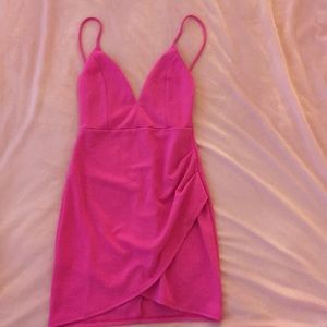 Hot pink dress